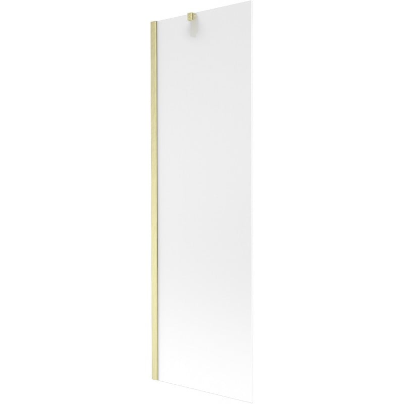 Mexen Next Badewannenfaltwand 1-flügelig 60 x 150 cm, Mattglas, gebürstetes Gold - 895-060-000-00-30-55