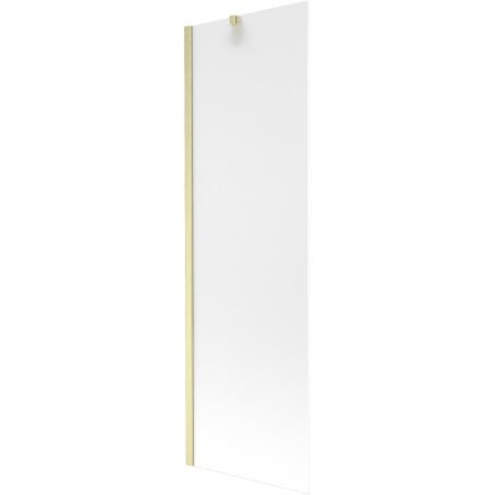 Mexen Next Badewannenfaltwand 1-flügelig 60 x 150 cm, Mattglas, gebürstetes Gold - 895-060-000-00-30-55