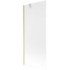 Mexen Next Badewannenwand 1-flügelig 80 x 150 cm, matt, gold gebürstet - 895-080-000-00-30-55