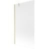 Mexen Next Badewannenwand 1-flügelig 100 x 150 cm, matt, gebürstet gold - 895-100-000-00-30-55