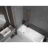 Mexen Next Badewannenabtrennung 1-flügelig 50 x 150 cm, satiniert, gebürstetes Kupfer - 895-050-000-00-30-65