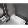 Mexen Next Badewannenwand 1-flügelig 70 x 150 cm, matt, gebürstetes Kupfer - 895-070-000-00-30-65