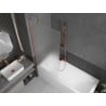 Mexen Next Badewannenfaltwand 1-flügelig 80 x 150 cm, matt, gebürstetes Kupfer - 895-080-000-00-30-65
