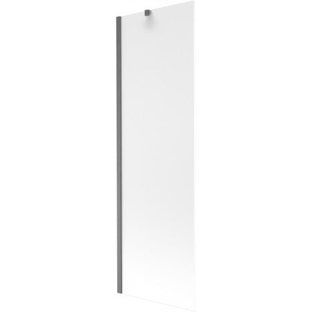 Mexen Next Badewannenwand, 1-flügelig, 60 x 150 cm, matt, gebürstetes Gun Gray - 895-060-000-00-30-66