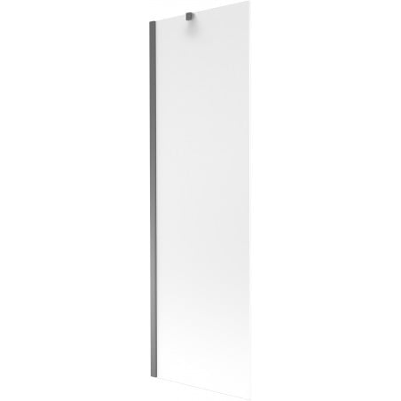 Mexen Next Badewannenabtrennung 1-flügelig 60 x 150 cm, matt, Gun Metal - 895-060-000-00-30-95