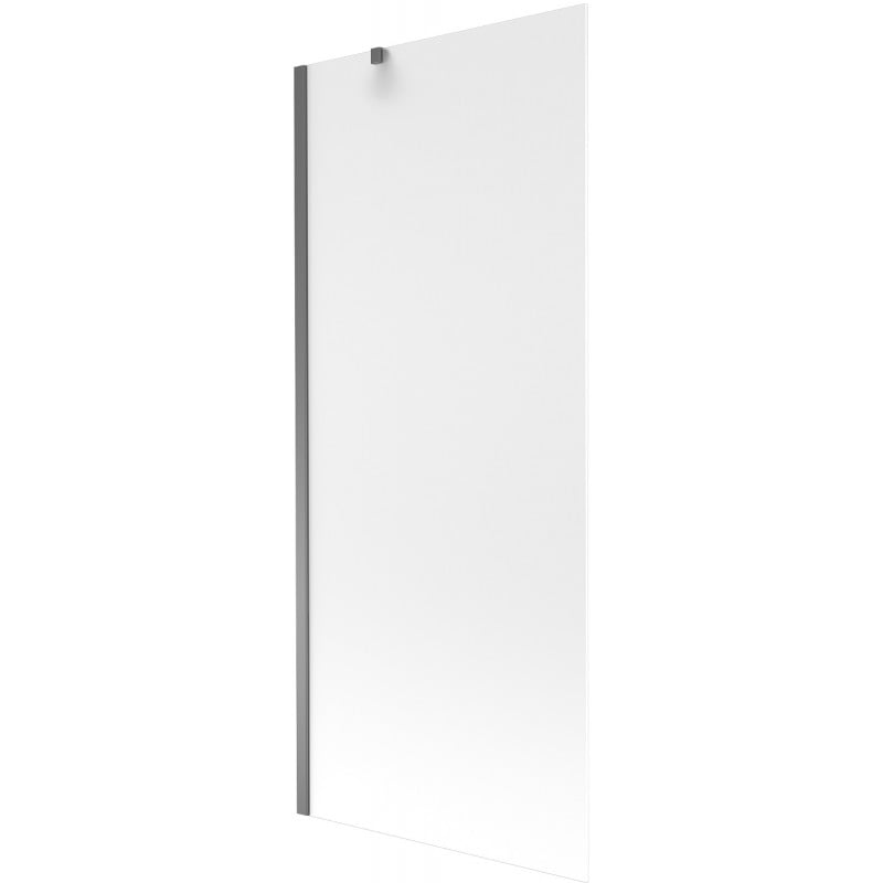 Mexen Next Badewannenfaltwand 1-flügelig 80 x 150 cm, Frost, Gun Metal - 895-080-000-00-30-95