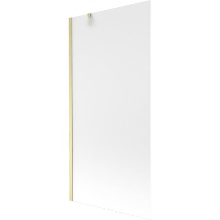 Mexen Next Badewannenabtrennung 1-flügelig 90 x 150 cm, matt, gebürstetes Gold - 895-090-000-00-30-55