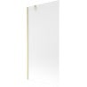 Mexen Next Badewannenabtrennung 1-flügelig 90 x 150 cm, matt, gebürstetes Gold - 895-090-000-00-30-55