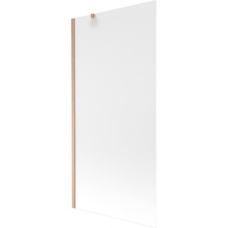 Mexen Next Badewannenabtrennung 1-flügelig 90 x 150 cm, matt, gebürstetes Kupfer - 895-090-000-00-30-65