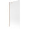 Mexen Next Badewannenabtrennung 1-flügelig 90 x 150 cm, matt, gebürstetes Kupfer - 895-090-000-00-30-65