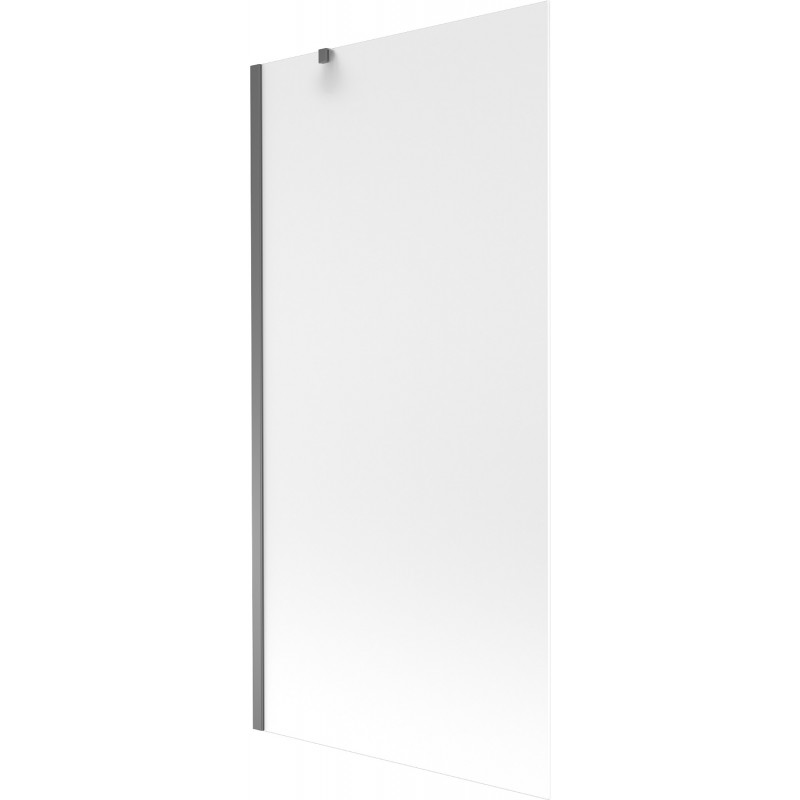 Mexen Next Badewannenabtrennung 1-flügelig 90 x 150 cm, Frost, Gun Metal - 895-090-000-00-30-95