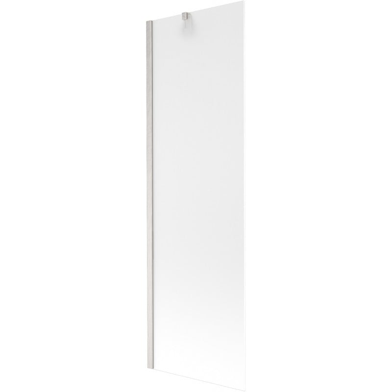 Mexen Next Badewannenabtrennung 1-flügelig 60 x 150 cm, Milchglas, gebürsteter Nickel - 895-060-000-00-30-97
