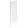 Mexen Next Badewannenabtrennung 1-flügelig 60 x 150 cm, Milchglas, gebürsteter Nickel - 895-060-000-00-30-97