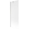 Mexen Next Badewannenwand 1-teilig 70 x 150 cm, Mattglas, gebürsteter Nickel - 895-070-000-00-30-97