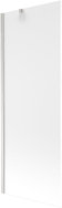 Mexen Next Badewannenwand 1-teilig 70 x 150 cm, Mattglas, gebürsteter Nickel - 895-070-000-00-30-97