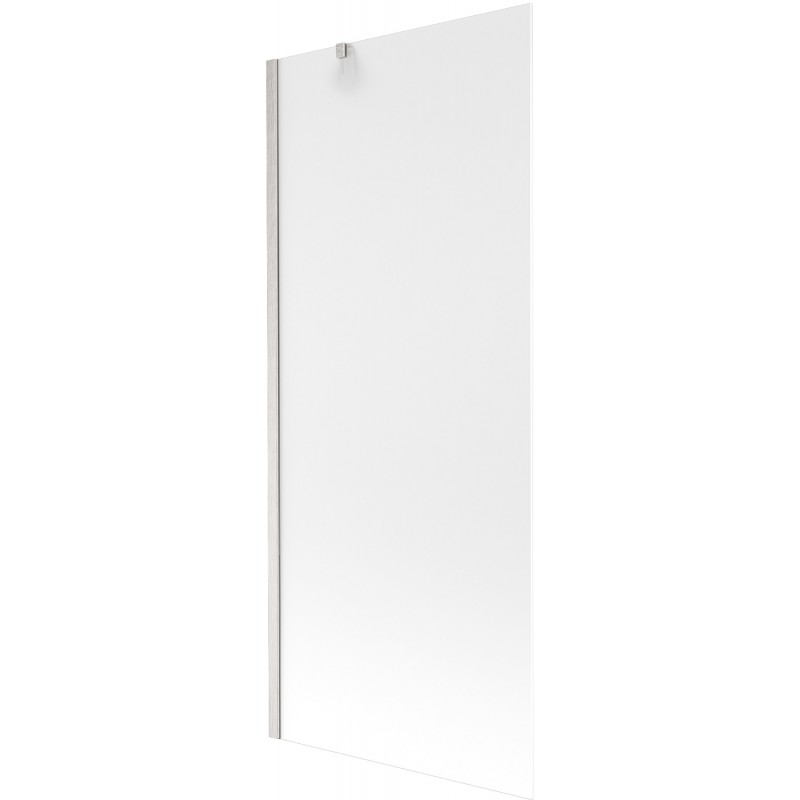 Mexen Next Einteilige Badewannenfaltwand 80 x 150 cm, Mattglas, gebürstetes Nickel - 895-080-000-00-30-97