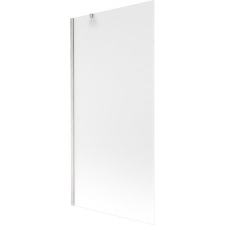 Mexen Next Badewannenabtrennung 1-flügelig 90 x 150 cm, matt, gebürsteter Nickel - 895-090-000-00-30-97