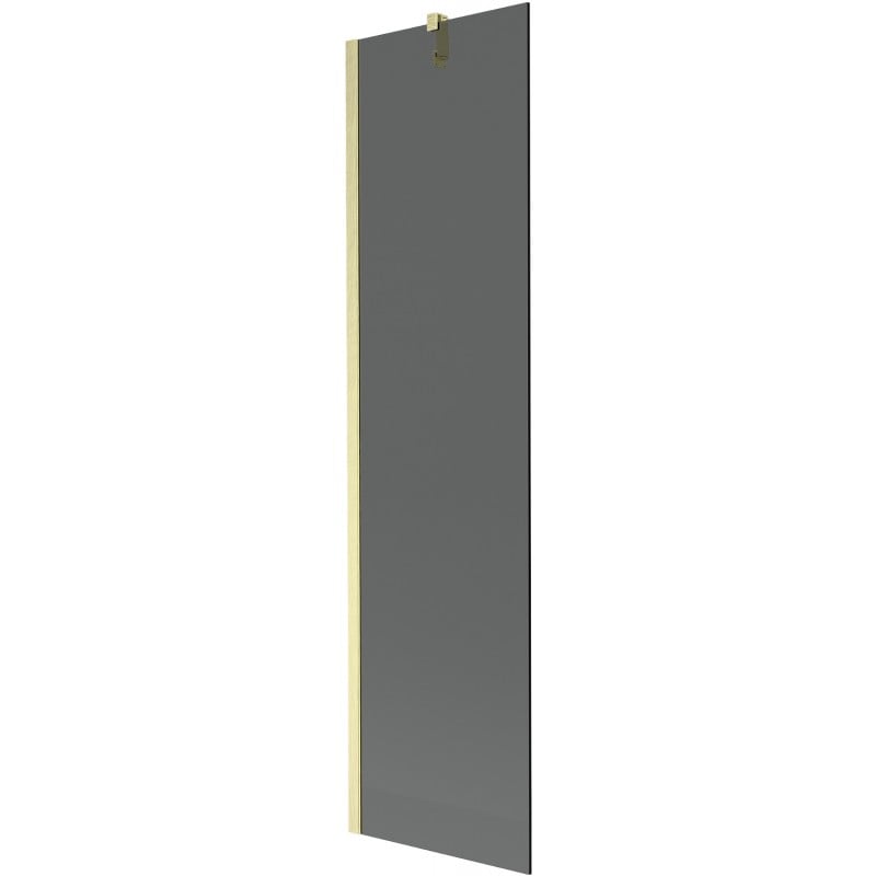 Mexen Next Duschabtrennung 1-flügelig 50 x 150 cm, Graphit, gebürstetes Gold - 895-050-000-00-40-55