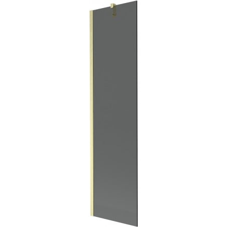 Mexen Next Duschabtrennung 1-flügelig 50 x 150 cm, Graphit, gebürstetes Gold - 895-050-000-00-40-55
