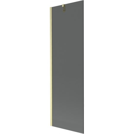 Mexen Next Wannenschirm, 1-flügelig, 60 x 150 cm, grafit, gebürstet gold - 895-060-000-00-40-55
