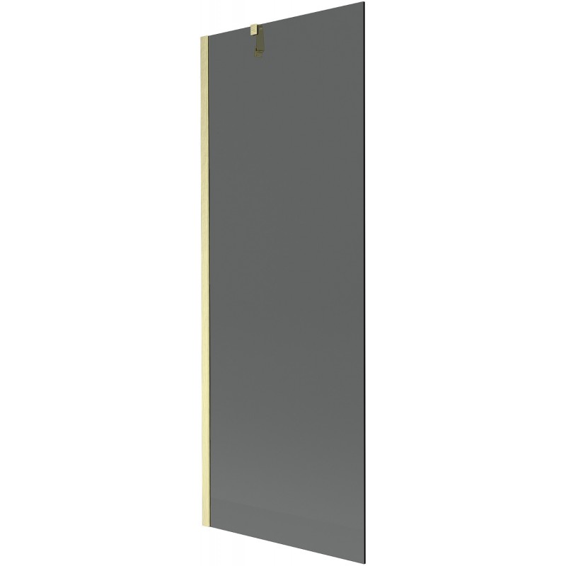 Mexen Next Badewannenfaltwand 1-flügelig 70 x 150 cm, Graphit, gebürstetes Gold - 895-070-000-00-40-55