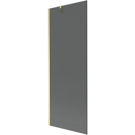 Mexen Next Badewannenfaltwand 1-flügelig 70 x 150 cm, Graphit, gebürstetes Gold - 895-070-000-00-40-55