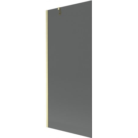 Mexen Next Badewannenabtrennung 1-flügelig 80 x 150 cm, graphit, gebürstetes Gold - 895-080-000-00-40-55