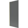 Mexen Next Badewannenabtrennung 1-flügelig 80 x 150 cm, graphit, gebürstetes Gold - 895-080-000-00-40-55