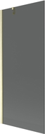 Mexen Next Badewannenabtrennung 1-flügelig 80 x 150 cm, graphit, gebürstetes Gold - 895-080-000-00-40-55
