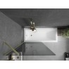 Mexen Next Duschabtrennung für die Badewanne 1-flügelig 90 x 150 cm, Graphit, gebürstetes Gold - 895-090-000-00-40-55