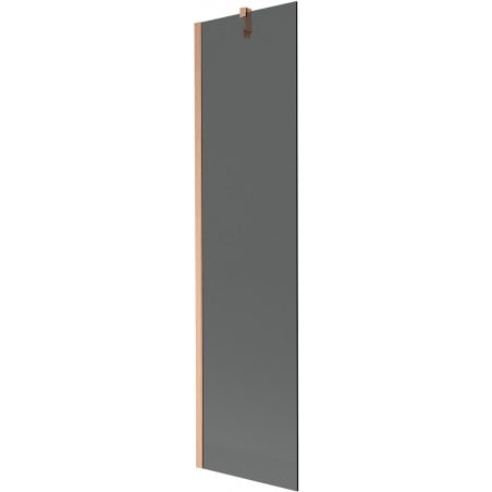 Mexen Next Badewannenfaltwand 1-flügelig 50 x 150 cm, Graphit, gebürstetes Kupfer - 895-050-000-00-40-65