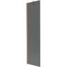 Mexen Next Badewannenfaltwand 1-flügelig 50 x 150 cm, Graphit, gebürstetes Kupfer - 895-050-000-00-40-65