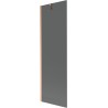 Mexen Next Duschwand 1-flügelig 60 x 150 cm, Graphit, gebürstetes Kupfer - 895-060-000-00-40-65