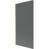 Mexen Next Badewannenabtrennung 1-flügelig 90 x 150 cm, grafit, gebürstetes Kupfer - 895-090-000-00-40-65