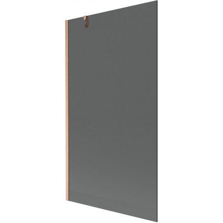 Mexen Next Wannenspritzschutz 1-flügelig 100 x 150 cm, Graphit, gebürstetes Kupfer - 895-100-000-00-40-65