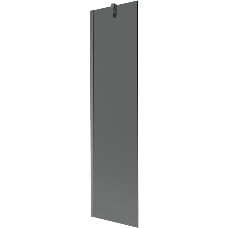 Mexen Next Badewannenabtrennung 1-flügelig 50 x 150 cm, Grafit, Gun Gray gebürstet - 895-050-000-00-40-66