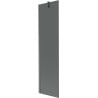 Mexen Next Badewannenabtrennung 1-flügelig 50 x 150 cm, Grafit, Gun Gray gebürstet - 895-050-000-00-40-66