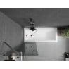 Mexen Next Badewannenfaltwand 1-flügelig 60 x 150 cm, grafit, gebürstetes Gun Gray - 895-060-000-00-40-66