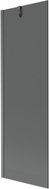 Mexen Next Badewannenfaltwand 1-flügelig 60 x 150 cm, grafit, gebürstetes Gun Gray - 895-060-000-00-40-66