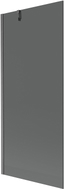 Mexen Next 1-flügelige Badewannenabtrennung 80 x 150 cm, grafit, gebürstet gun gray - 895-080-000-00-40-66