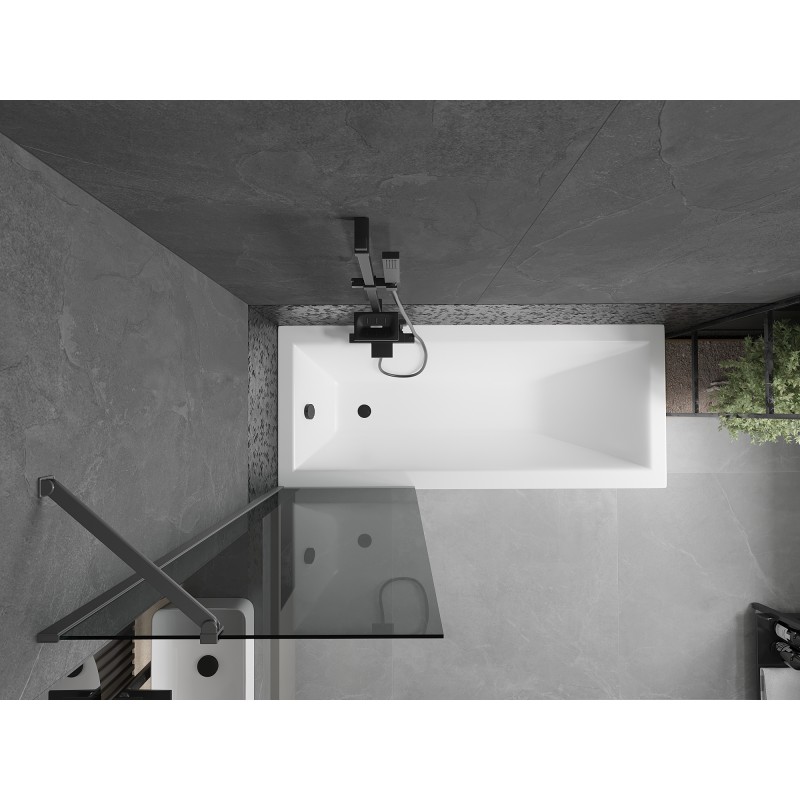 Mexen Next Badewannenfaltwand einflügelig 60 x 150 cm, graphit, Gun Metal - 895-060-000-00-40-95
