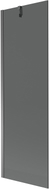 Mexen Next Badewannenfaltwand einflügelig 60 x 150 cm, graphit, Gun Metal - 895-060-000-00-40-95