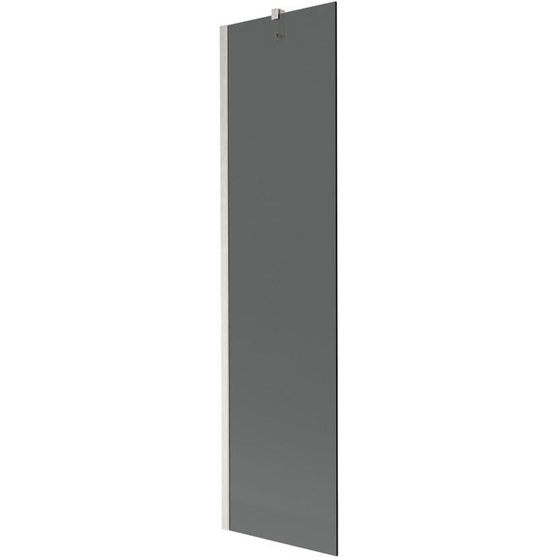 Mexen Next Badewannenfaltwand 1-teilig 50 x 150 cm, Graphit, gebürsteter Nickel - 895-050-000-00-40-97