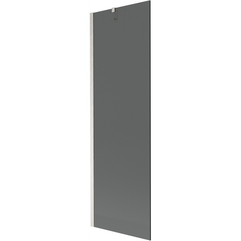 Mexen Next Badewannenabtrennung 1-flügelig 60 x 150 cm, grafit, gebürsteter Nickel - 895-060-000-00-40-97
