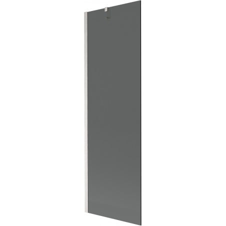 Mexen Next Badewannenabtrennung 1-flügelig 60 x 150 cm, grafit, gebürsteter Nickel - 895-060-000-00-40-97