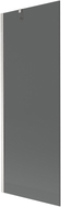 Mexen Next Wannenspritzschutz 1-flügelig 70 x 150 cm, Graphit, gebürsteter Nickel - 895-070-000-00-40-97