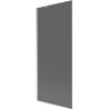 Mexen Next Badewannenabtrennung 1-flügelig 80 x 150 cm, Graphit, Gebürsteter Nickel - 895-080-000-00-40-97