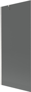 Mexen Next Badewannenabtrennung 1-flügelig 80 x 150 cm, Graphit, Gebürsteter Nickel - 895-080-000-00-40-97