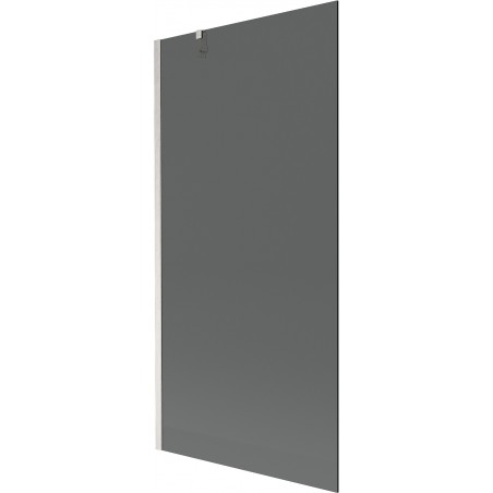 Mexen Next Duschabtrennung 1-flügelig 90 x 150 cm, Graphit, gebürsteter Nickel - 895-090-000-00-40-97