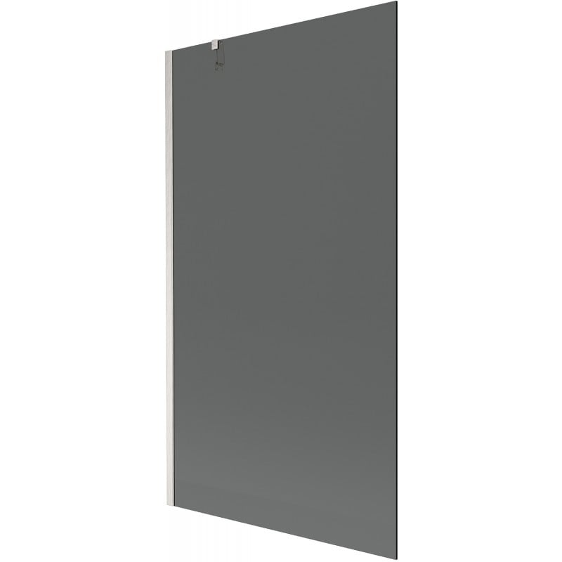 Mexen Next Badewannenabtrennung 1-flügelig 100 x 150 cm, Graphit, gebürstetes Nickel - 895-100-000-00-40-97